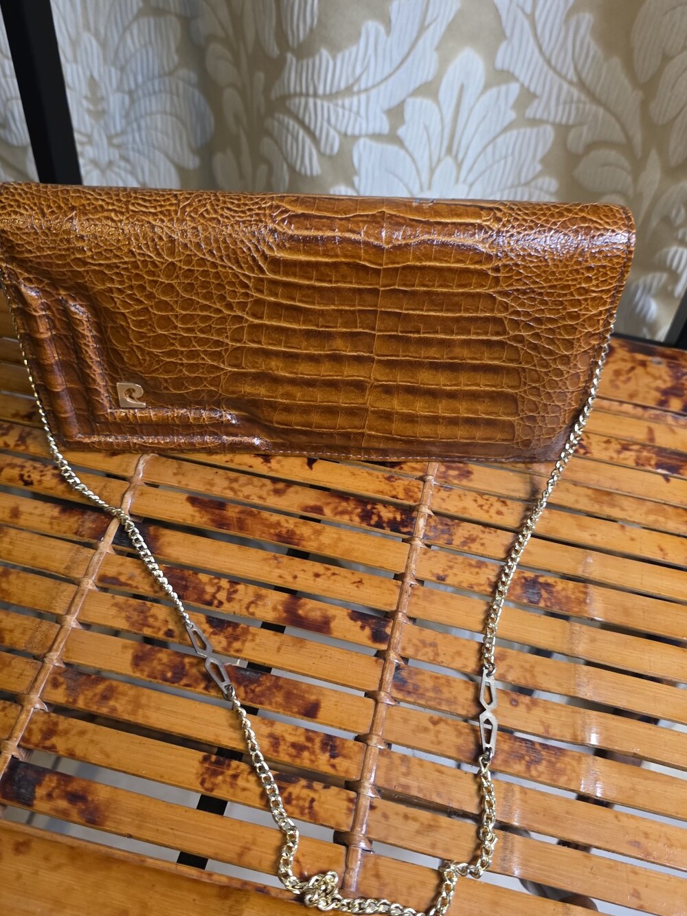 Vintage Pierre Cardin Women Crutch Bag Crocodile